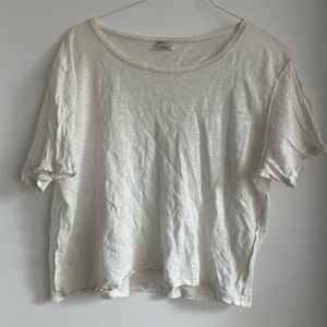 Women's Linen Cream Top